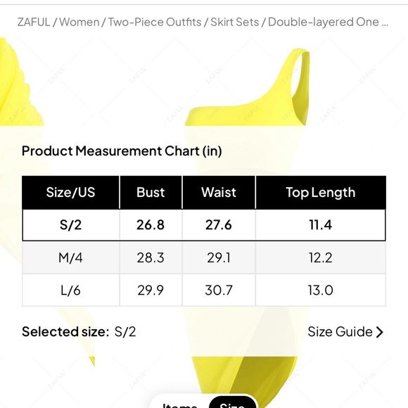 ZAFUL Double-layered One Shoulder Top And Twist Asymmetrical Skirt Set - Picture 14 of 14